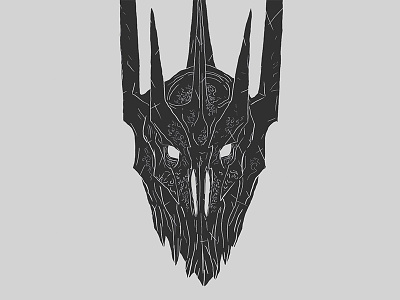 WIP Sauron Shot black dark fantasy hand drawn illustration lord photoshop sauron the hobbit the lord of the rings tolkien wip
