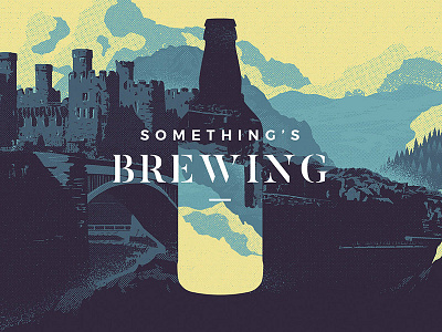 Conwy Brewery Preview beer brand brewery castle conwy epic illustration mountains update valleys vector wales