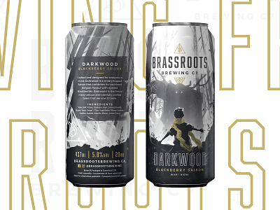 Brassroots Brewing Co. - Wrap-around Beer Can Design