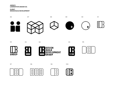 DBDG -- Logo Development (100 concepts) 100 concepts 100 logos branding design flat icon logo logo mark los los montoya design co losmontoya minimal typography