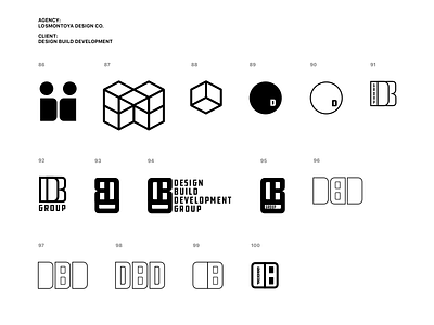 DBDG -- Logo Development (100 concepts)