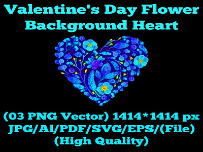 Valentine's Day Flower Background Heart