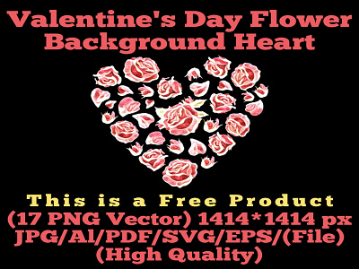 Valentine's Day Flower Background Heart