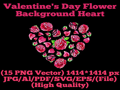 Valentine's Day Flower Background Heart