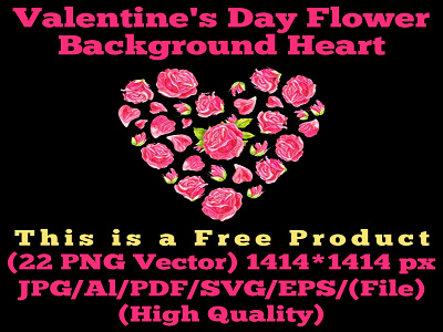 Valentine's Day Flower Background Heart history of flower hearts