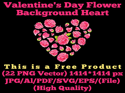 Valentine's Day Flower Background Heart