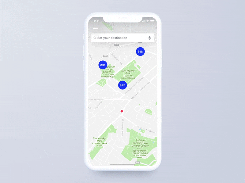 Charging Station Reservation App Concept animation app application book charging station concept design interaction interface ios iphone light location map mobile motion ui ux