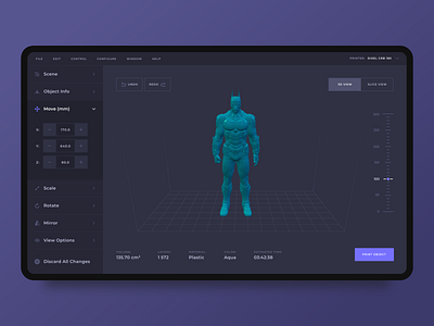 3D Models Printing App