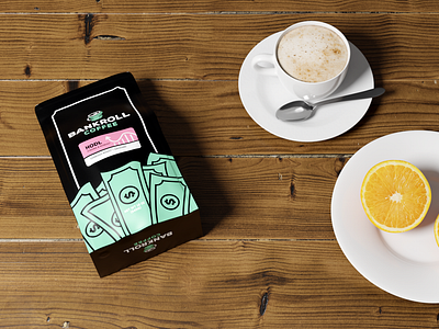 Bankroll Coffee - Packaging Design Rendering