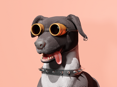 McNab Mascot 3d modeling animation ar blender character character design collection dog generative nft rendering vr