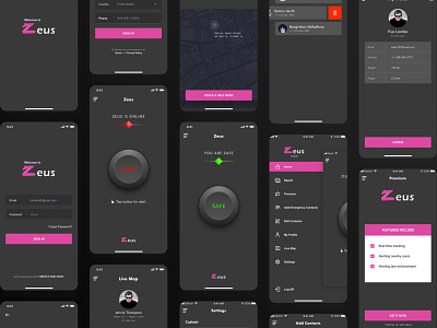 Zeus Alert Mobile App UI