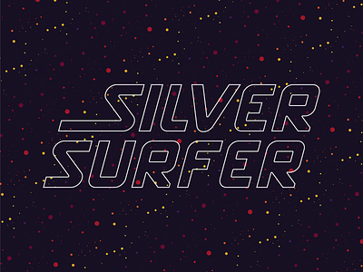 Silver Surfer comic comic art comic book custom type design identity illustration logo type typography