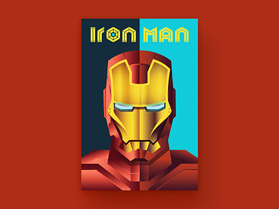 Iron Man Cover comic comic art comic book custom type design illustration iron ironman logo portrait type typography vector