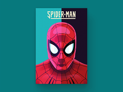Spider-man Cover comic comic art comic book design illustration portrait spider spiderman type typography vector