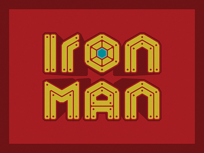 Iron Man Title comic comic art comic book custom type design font graphic illustration logo type typography vector