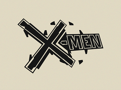 X-Men Title comic comic art comic book custom type design font graphic idenity illustration logo type typography vector