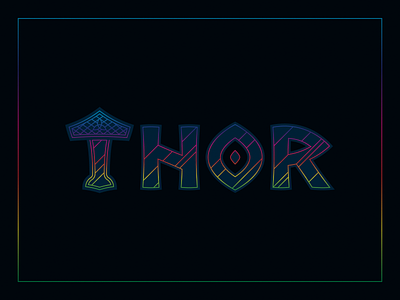 The Mighty Thor book brand celtic comic comic art comic book comics custom type design god illustration logo marvel thor thunder title type typography vector