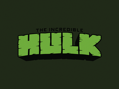 The Incredible Hulk book comic comic art comic book comics custom type design hulk identity illustration marvel superhero type typography vector