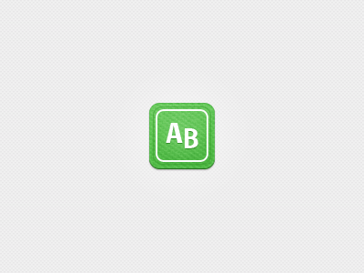 iOS icon - arvidbrane.se fabric green icon ios ipad ribbon seal texture white