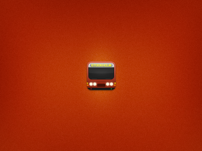 Bus icon bus icon ios monster red skeuomorph sl stockholm traffic