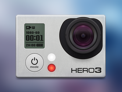 GoPro Hero3 camera film gopro lens picture record skeuomorph