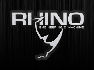 Rhino Engineering & Machine branding fathers day logo