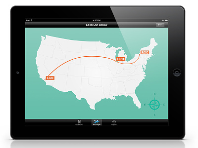 Look Out Below - page 3 app branding flight ipad look out below travel