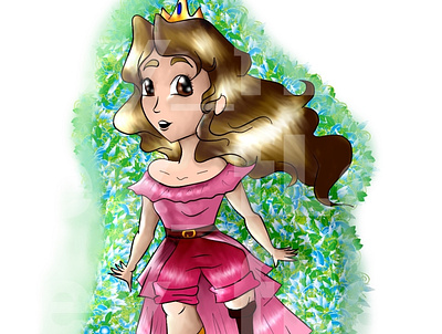 La Princesa de la Pierna de palo. design illustration vector