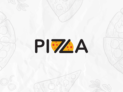 Pizza Logo adobe illustrator branding creative creativity design freelancer illustration logo logodesign logotype pizza pizza logo surrealism typography wordmark wordmark logo wordmark series wordplay