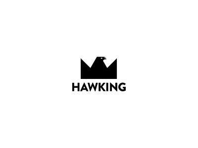 Hawking Logo adobe illustrator branding creative creativity design freelancer hawk hawking illustraion king logo logodesign logotype surrealism typogaphy verbicon wordmark wordmark logo wordmark series wordplay