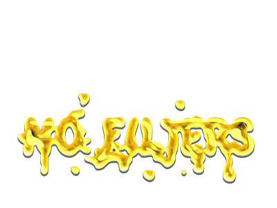 "No Filters" PNG Design