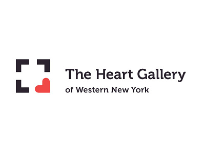 Heart Gallery of WNY crop frame heart heart gallery icon logo red