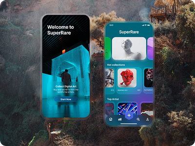NFT Mobile App app design ui