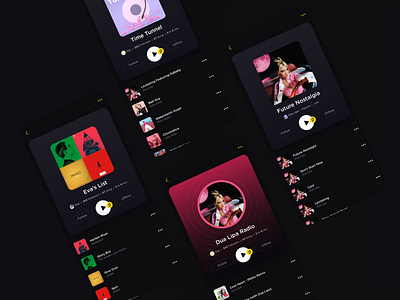 fizy Playlist Feature design music music app music streaming player product design song ui user experience design user interface design uxui