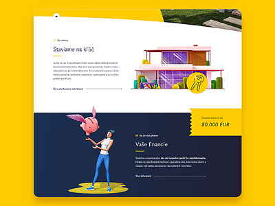 Webdesign for a local building company banner building company daily ui icons illustrations interface landing page ui uiux webdesign website yellow