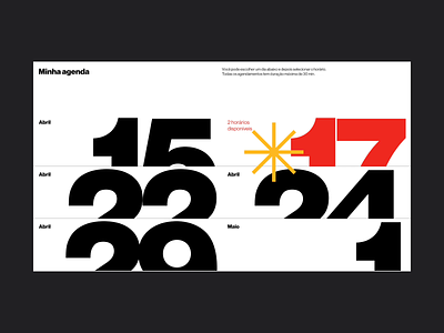 Agenda design digital digital design graphic design haas grotesk typography ui ux visual design web