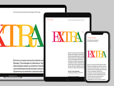 Extra – Aprender Design branding design digital digital design graphic design haas grotesk typography visual design