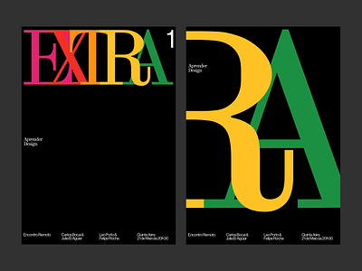 Promotion posters for Extra branding design digital design editorial graphic design haas grotesk typography ui visual design web