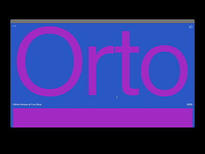 Orto branding design digital digital design graphic design typography ui ux visual design web