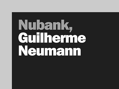 Nubank, Guilherme Neumann creativedoc guilherme neumann nubank web yahoo