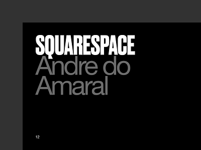 Squarespace, Andre do Amaral creativedoc