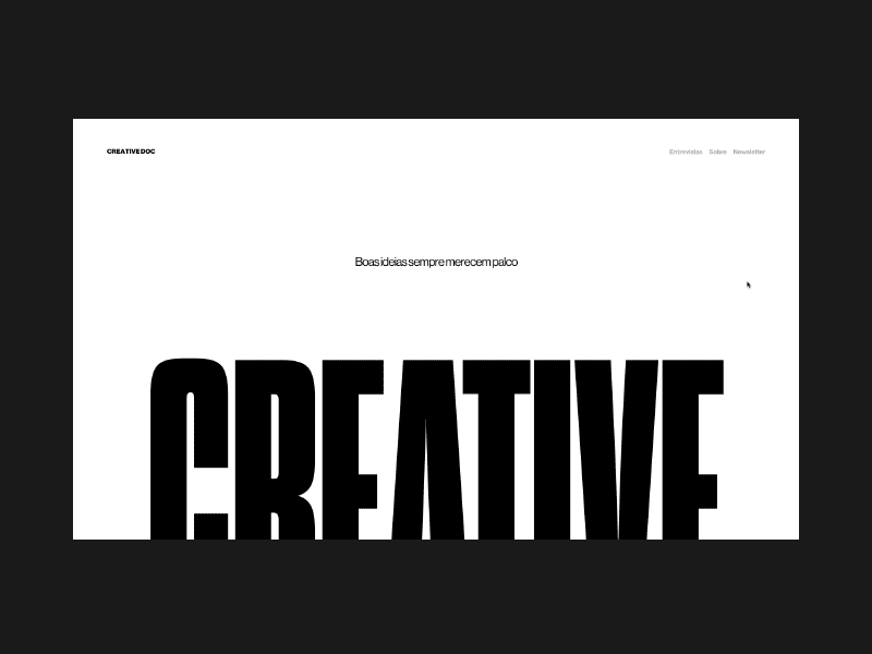 Creative Doc – About page creativedoc design editorial graphic design ui ux