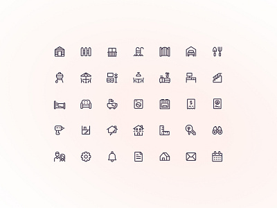Real estate icon pack