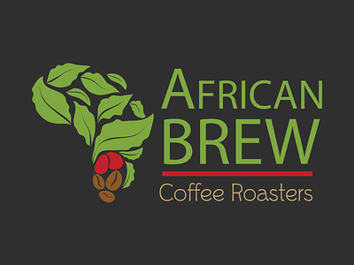 Branding for African Brew Coffee Roasters africa brand brand design brand identity branding coffee illustration logo logomark roaster typography vector