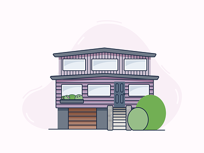 A house in the Oslo suburbs digital art figma home house house illustration illustration vector