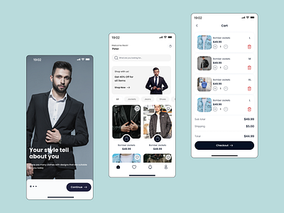 Sanchit Sharma design fashion store app mobile screen