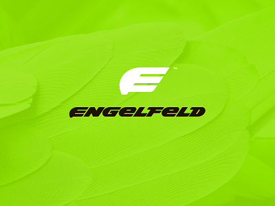 Engelfeld branding flat icon lettering logo minimal type typography vector