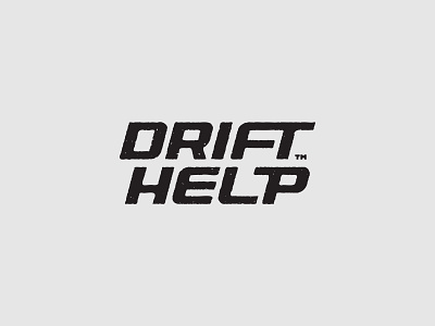 Drift Help Logotype branding design flat icon illustrator lettering logo minimal type typography vector