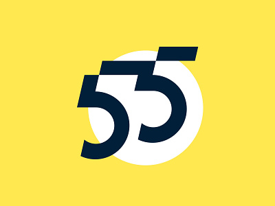 5(3)5 branding design flat icon illustrator logo minimal type typography vector