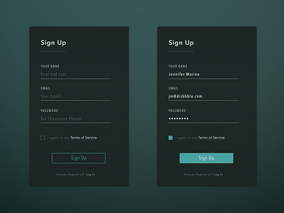 Daily UI 001 - Sign Up challenge dailyui formfields labels signup ui uidesign